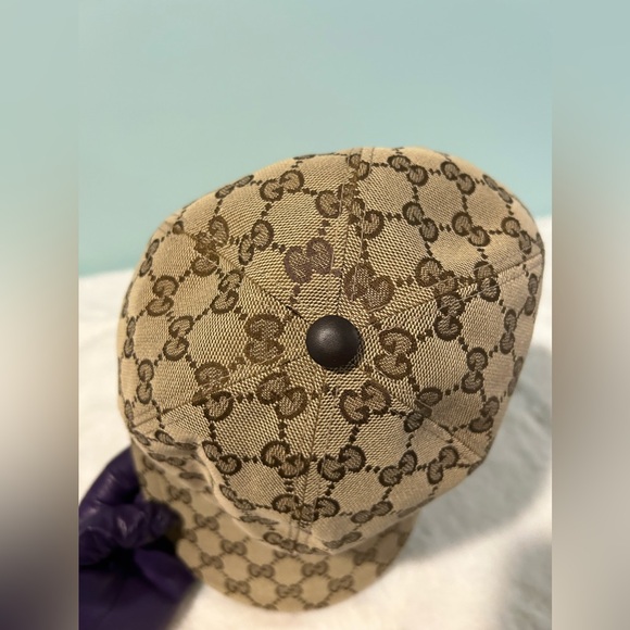 GUCCI Sheryline Baseball Cap Beige Large size. Authentic and pre-owned. - Picture 4 of 9